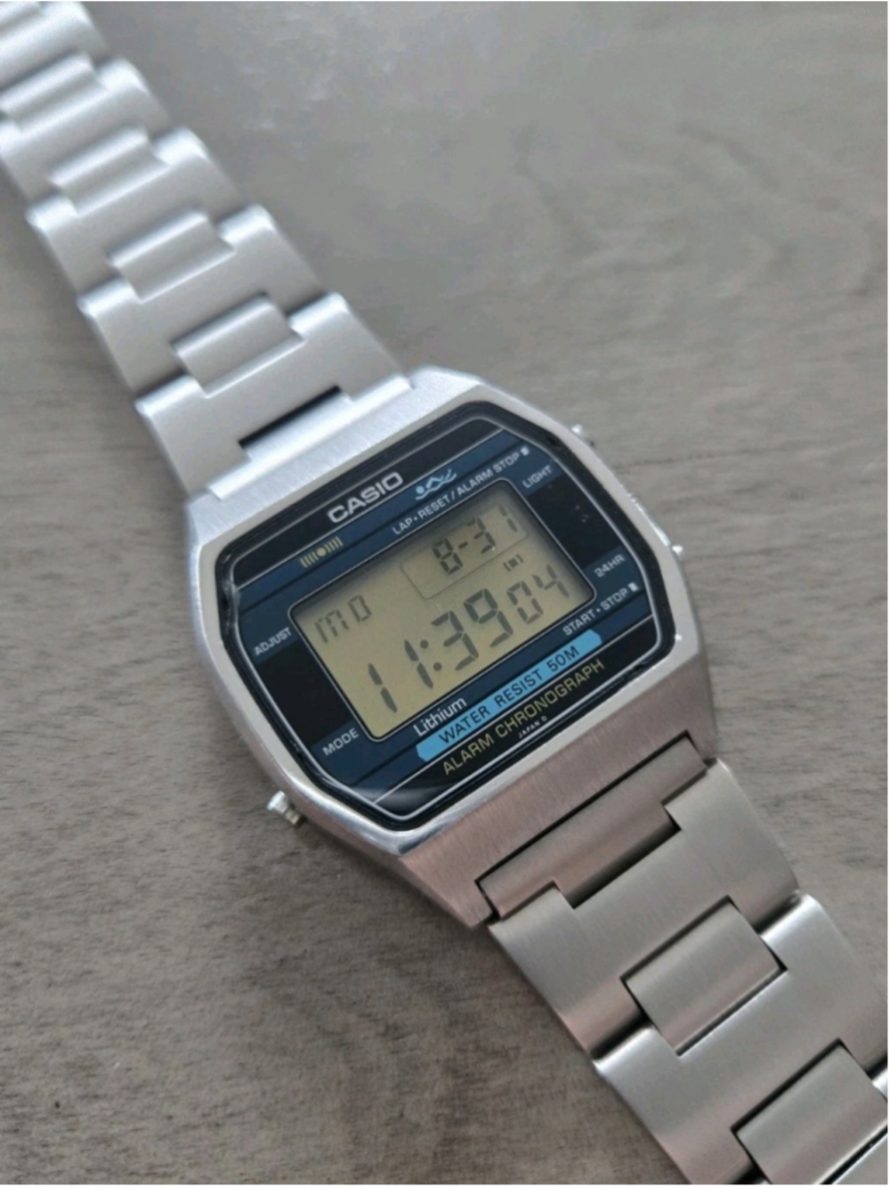 Rare Vintage Casio W-53 Men's Digital LCD Watch 1980s Nice Condition Retro!!!